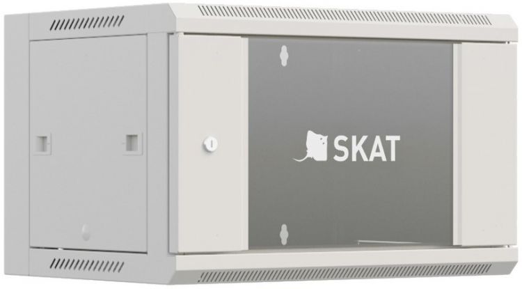 

Шкаф Бастион SKAT TB-15W645GF-G настенный 15U 600х450х770мм, дверь стеклянная, SKAT TB-15W645GF-G