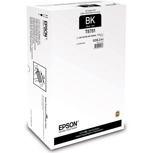 

Контейнер с чернилами Epson C13T878140 для WF-R5xxx XXL черный, C13T878140