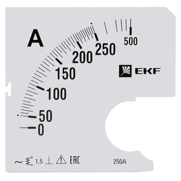 

Шкала сменная EKF s-a961-250 для A961 250/5А-1,5, s-a961-250