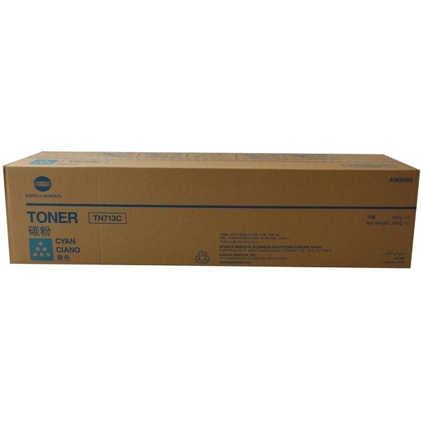 

Тонер Konica Minolta TN-713C A9K8450 голубой, для Konica-Minolta bizhub C659/C759, TN-713C