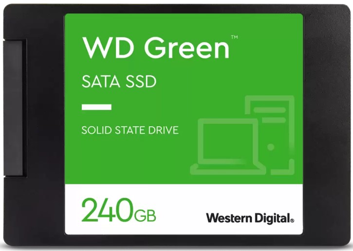 Накопитель SSD 2.5'' Western Digital WDS240G3G0A WD Green 240GB SATA 6Gb/s SLC 545MB/s MTTF 1M 7nm