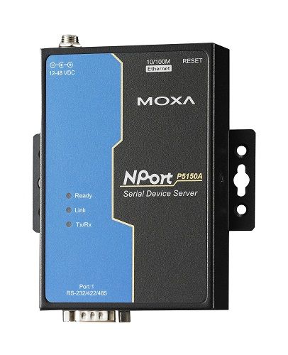 Сервер MOXA NPort P5150A 1-портовый сервер RS-232/422/485 в Ethernet с возможностью питания через Et
