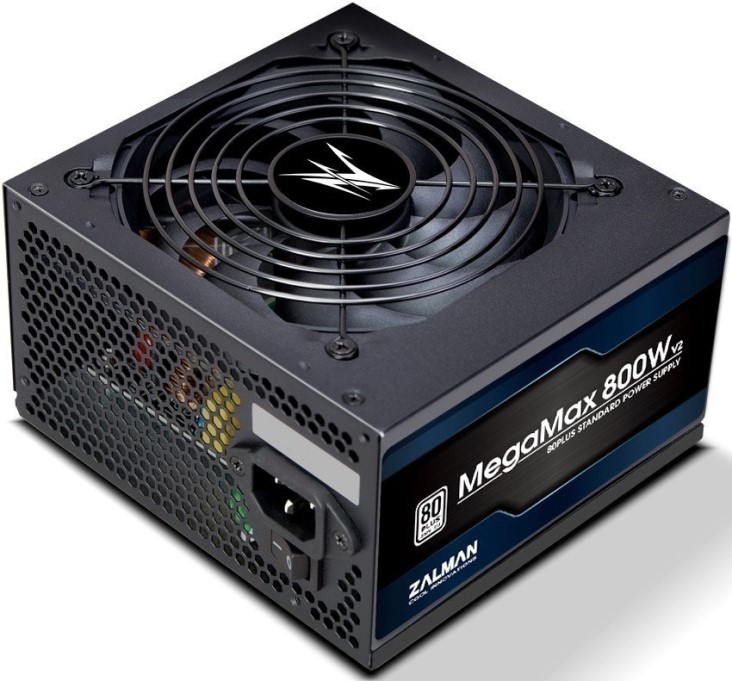 

Блок питания ATX Zalman ZM800-TXII 800W, APFC, 120mm fan, 80+ Standat, 230V EU, Retail, ZM800-TXII