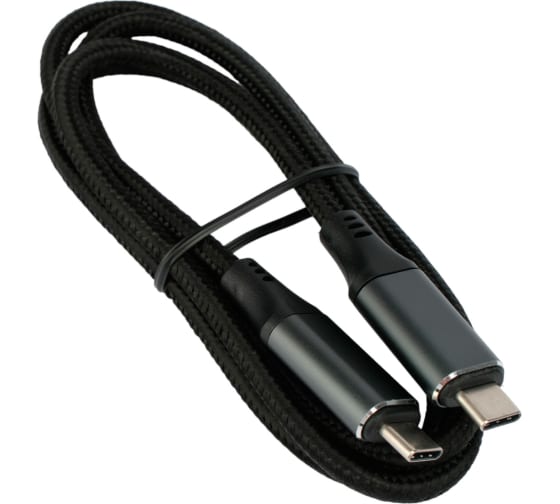 

Кабель интерфейсный USB 4.0 Cablexpert CC-USB4-CMCM-BR-1M Type-C/Type-C, 5A, 240Вт, PD3.1/QC4.0, 40Gbps, медь, 1м, черный, пакет, CC-USB4-CMCM-BR-1M