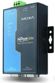 цена Сервер MOXA NPort 5250A 2 port RS-232/422/485 advanced, Power Adapter, DB9