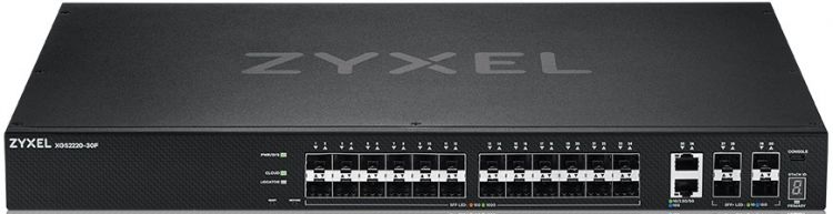 

Коммутатор ZYXEL NebulaFlex Pro XGS2220-30F rack 19", 24xSFP, 2xRJ-45: 1/2.5/5/10G, 4xSFP+, NebulaFlex Pro XGS2220-30F