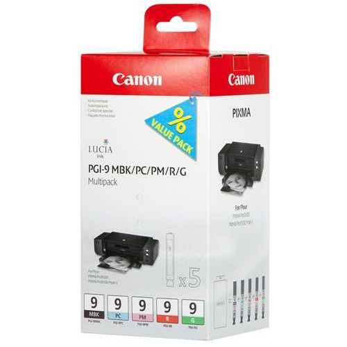 Картридж Canon PGI-9 1033B013 для MBK/PC/PM/R/G многоцветный, 5 картриджей
