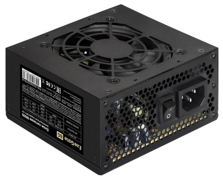 

Блок питания SFX Exegate EX292237RUS 600W, APFC, 80 PLUS Silver, 80mm fan, EX292237RUS