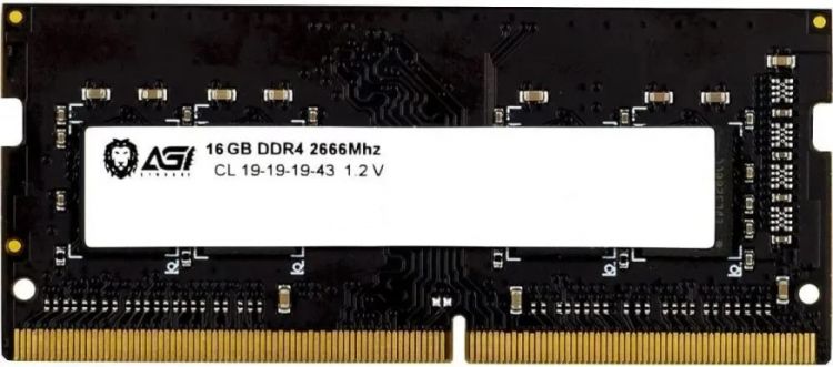 Модуль памяти SODIMM DDR4 16GB AGI AGI266616SD138 PC4-21300 2666MHz CL19 1.2V Ret - фото 1