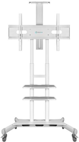 

Стойка мобильная ONKRON TS1881 на 1 ТВ/ 55-80" от 200х200 до 800х500, макс нагр 90,9кг, 2 полки, высота 1050-1650мм, белая, TS1881