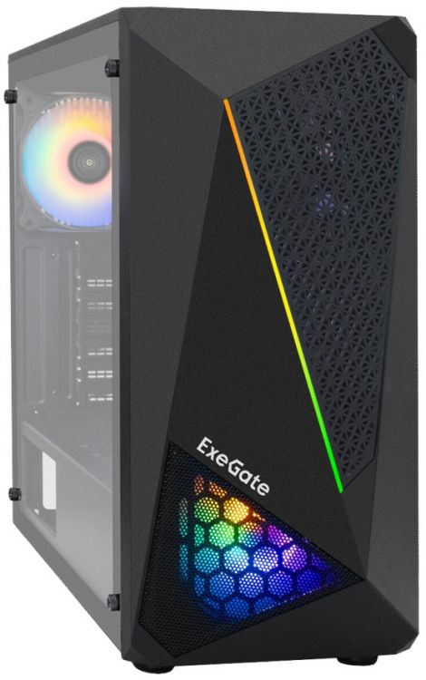 

Корпус ATX Exegate EVO-8225-NPX500 EX293014RUS черный, 500W, с окном, 2*USB2.0, 1*USB3.0, 2*120mm fan, с RGB подсветкой, EVO-8225-NPX500