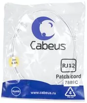 Cabeus PC-TEL-RJ12-2m