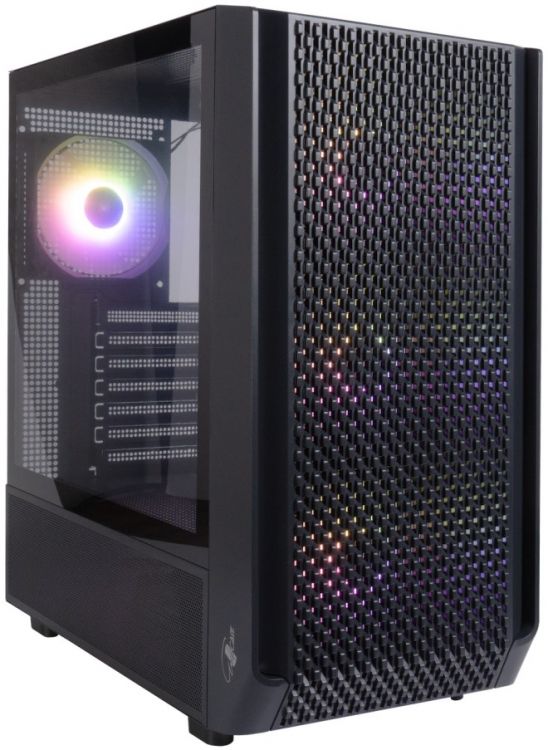 Корпус ATX Eurocase A603 4ARGB черный без БП закаленное стекло USB 3.0, Type-C