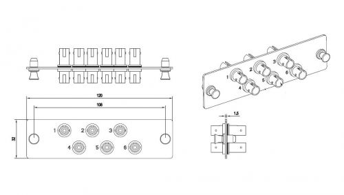 

Панель Hyperline FO-FPM-W120H32-6ST-MM, FO-FPM-W120H32-6ST-MM