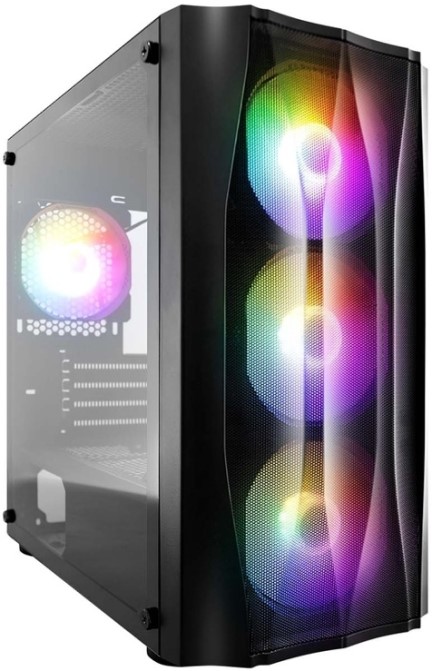 

Корпус mATX 1STPLAYER X3-M черный, без БП, боковая панель из закаленного стекла, USB 3.0, 2*USB 2.0, audio, X3-M
