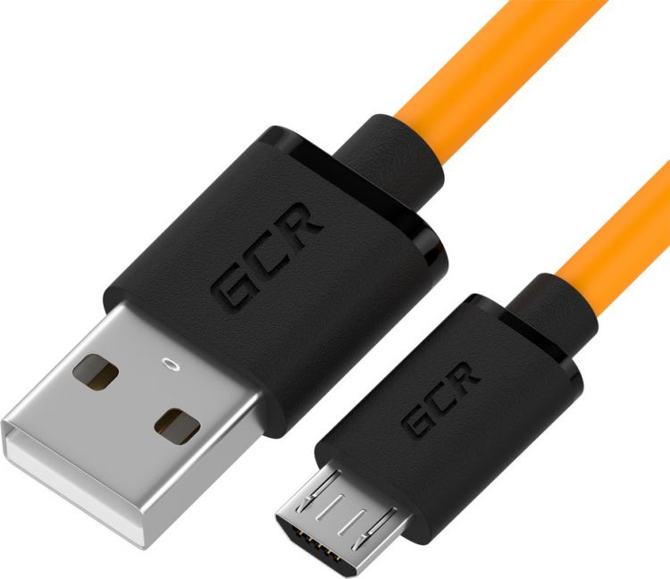 

Кабель интерфейсный Greenconnect GCR-52480 QC 1.0m MicroUSB, быстрая зарядка, оранжевый TPE, черные коннекторы, 28/22 AWG, GCR-52480