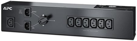

Панель обходного режима APC SBP1500RMI 230V 10AMP W/ (6) IEC C13 out; IEC C14 in, SBP1500RMI