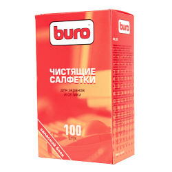 Запасной блок Buro BU-Zscreen к тубе с чистящими салфетками  для экранов и оптики, 100шт.