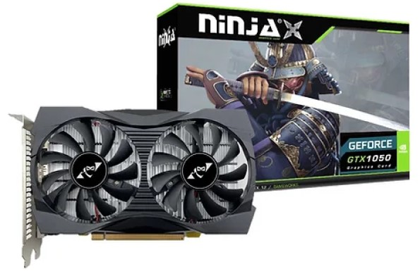 

Видеокарта PCI-E Sinotex GeForce GTX 1050 Ninja (NF105NP45F) 4GB GDDR5 128bit 14nm DVI/HDMI/DP RTL, GeForce GTX 1050 Ninja (NF105NP45F)