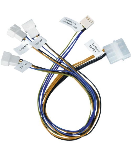 аксессуар кабель espada molex 4pin 4pin cpu 20cm e4mol4cpu Кабель Procase CBL-1TO3-PWM разветвитель на 3 PWM вентилятора, 450 мм (3*4pin to fan + 1*Molex to PSU + 1*4pin to MB)