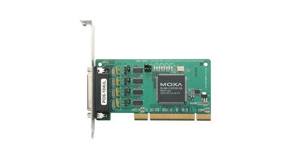 Плата MOXA POS-104UL-T 4-port RS-232, 921.6 Kbps, w/o cable, powered преобразователь moxa nport 5232 t 2 port rs 422 485 10 100 ethernt t 40 70 w o adapter