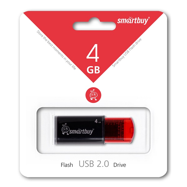 

Накопитель USB 2.0 4GB SmartBuy SB4GBCL-K SB4GBCL-K Click черный, SB4GBCL-K