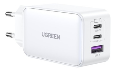 

Зарядное устройство сетевое UGREEN CD244 15334_ USB-A/2*USB-C, 65W, белый, CD244