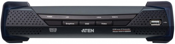 

Удлинитель Aten KE6910R-AX-G 2K DVI-D Dual Link KVM с доступом по IP KE6910R, приемник, KE6910R-AX-G