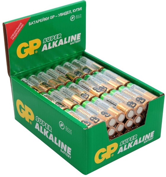 Батарейка GP Super Alkaline 15ARS LR6 1.5V, 96шт, size AA батарея gp extra alkaline aa lr6 10 шт 15ax8 2 cr10