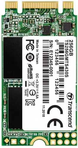 

Накопитель SSD M.2 2242 Transcend TS256GMTS430S, TS256GMTS430S