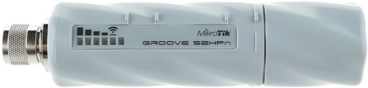 

Точка доступа Mikrotik RBGroove52HPn Groove 52 with N-male connector, High Gain Single Chain 2.4GHz/5GHz 802.11abgn wireless, 600MHz CPU, 64MB RAM, 1x, RBGroove52HPn