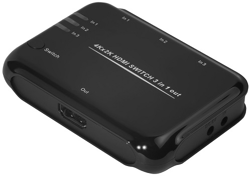 Переключатель HDMI GCR GL-vTC05 3 к 1 GCR серия Greenline GL-TC05 (00700)
