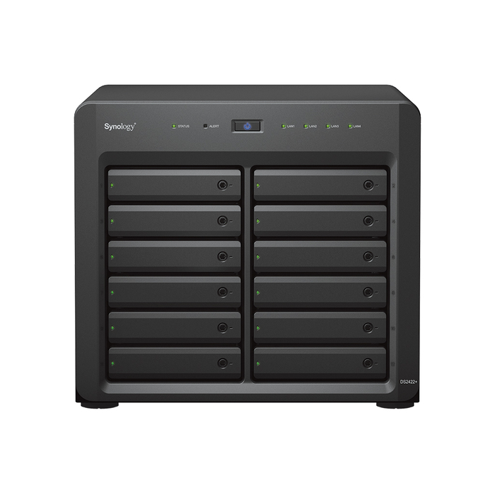 

Сетевое хранилище Synology DS2422+ 12x3.5/2.5" HDD SATA, RAID0/1/5/6/10, 4xRJ-45 1GbE LAN, 2xUSB 3.2 Gen1, без HDD, DS2422+