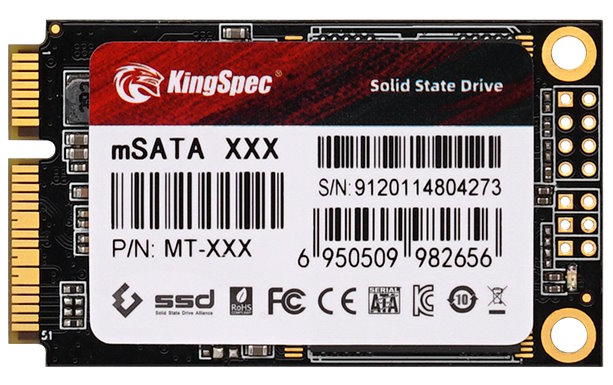 Накопитель SSD mSATA KINGSPEC MT-2TB 2TB SATA 6Gb/s 3D TLC 550/500MB/s