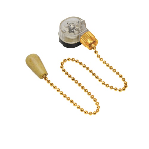 Выключатель Rexant 32-0106-1 для настенного светильника c деревянным наконечником «Gold»