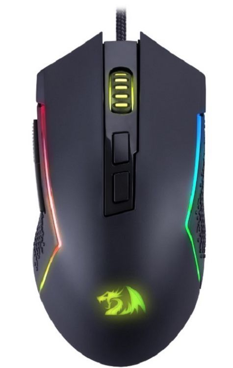 Мышь Redragon Trident Lite черная, RGB, 7 кнопок, 8000dpi