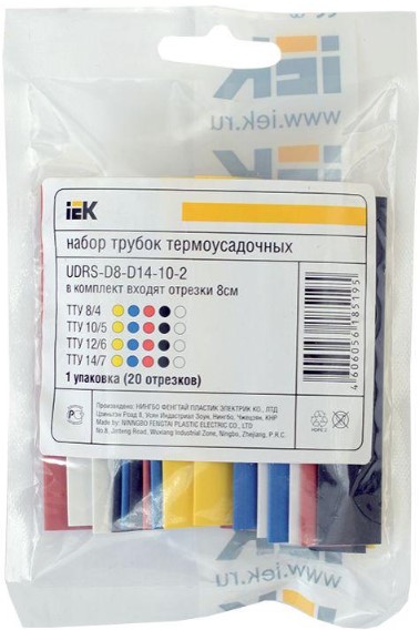 

Набор IEK UDRS-D3-D6-10-10 ТТУ нг-LS 6/3 4хЧ/2хБ/К/С/Ж/З 10х10см/упак, UDRS-D3-D6-10-10