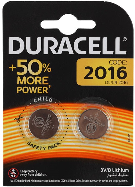 

Батарейка Duracell CR2016 2 шт, CR2016