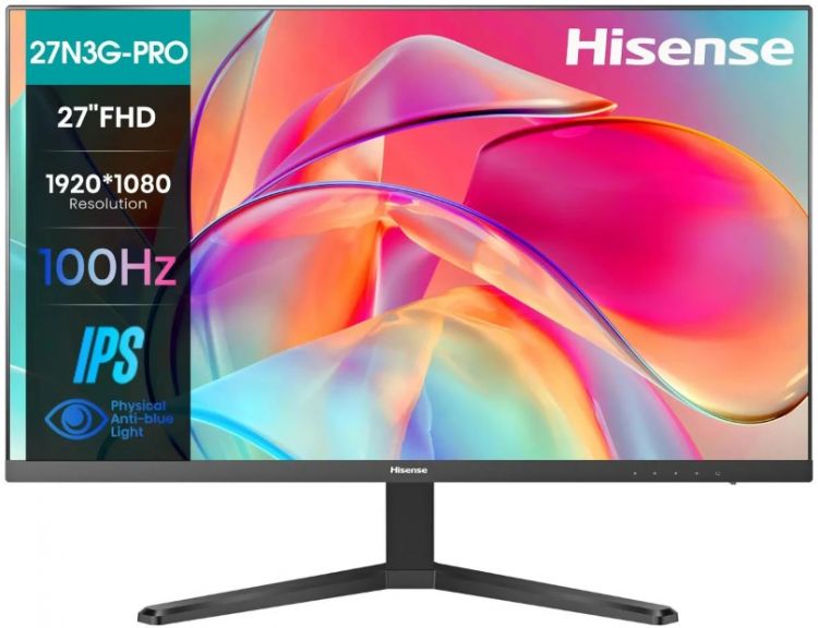 Монитор 27" Hisense 27N3G-PRO 2016575 черный IPS LED 5ms 16:9 HDMI 250cd 178гр/178гр 1920x1080 100Hz VGA FHD