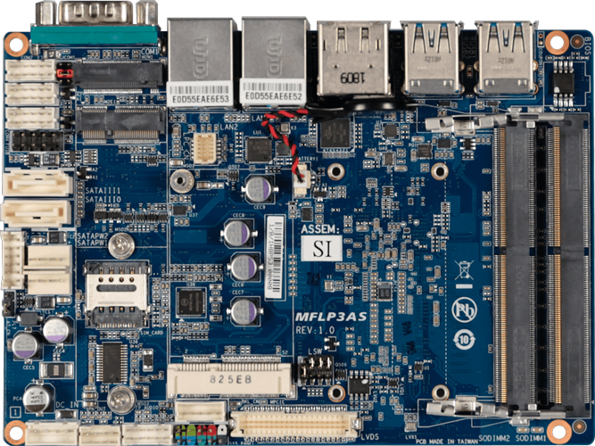 

Материнская плата Single-Board Computer GIGAIPC QBiP-7100A (i3-7100U, 2*DDR4(2133), 2*SATA 6G RAID, M.2, 7.1CH, 2*Glan, 4*USB 3.2, HDMI, DP, COM), QBiP-7100A