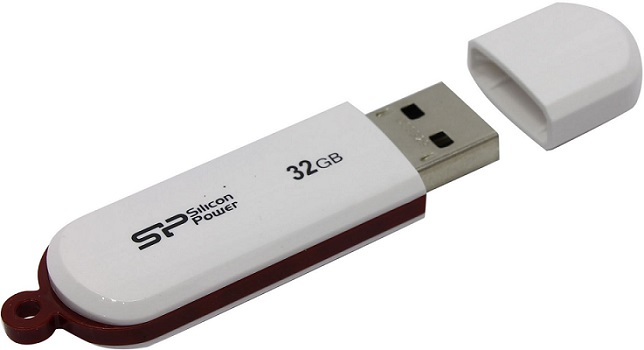 

Накопитель USB 2.0 32GB Silicon Power Luxmini 320 SP032GBUF2320V1W белый, Luxmini 320