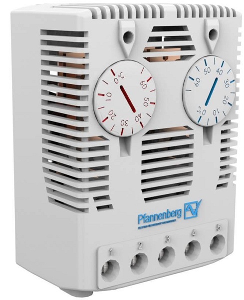 цена Термостат Pfannenberg FLZ 541 17141000000 сдвоенный терморегулятор, Н.З. и Н.О. (и вентилятор), 230 В