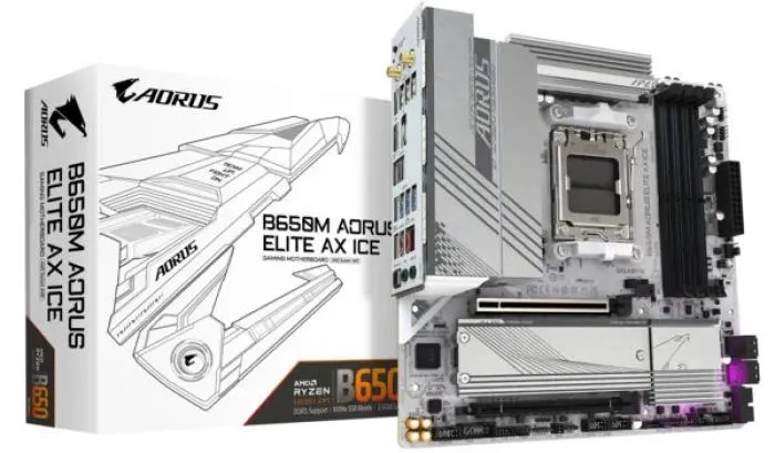 GIGABYTE B650M A ELITE AX ICE