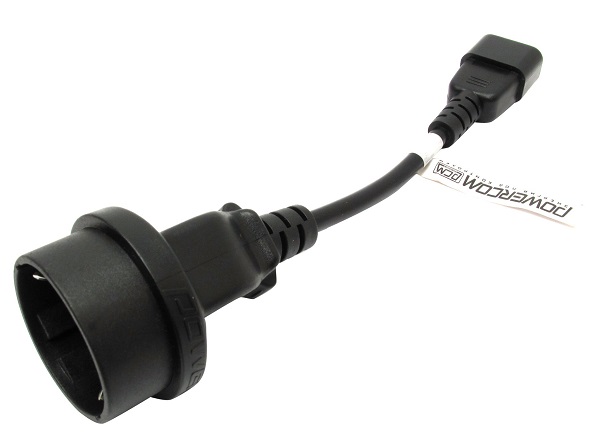 

Кабель Powercom SCUT IEC-320 C14 to Socket Type-F 504291 to Socket Type-F 250V 10A, SCUT IEC-320 C14 to Socket Type-F