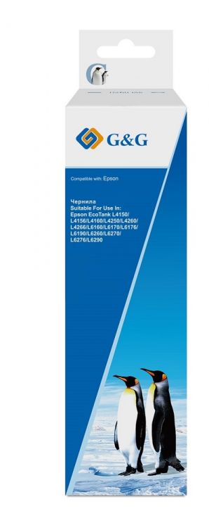 Чернила G&G GG-C13T03V24A 101C голубой, 70мл для Epson L4150/L4160/L6160/L6170