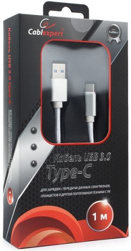 

Кабель интерфейсный USB 3.0 Cablexpert CC-P-USBC03S-1M, CC-P-USBC03S-1M