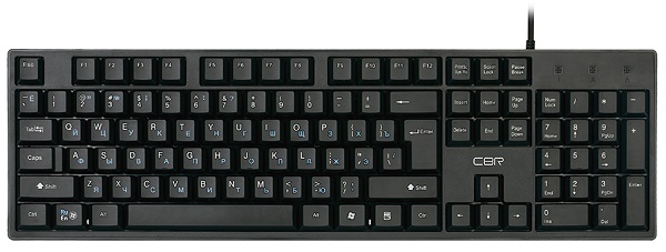 

Клавиатура CBR KB 112 USB, 104 клавиши, 2 м, KB 112