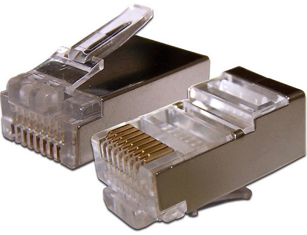 Коннектор TWT TWT-PL45/S-8P8C-6V RJ45 STP 8P8C, универсальный, со вставкой, cat.6, 100 шт. полевой разъем zoerax rj45 8p8c cat 7 экранированный stp 10gb 1шт