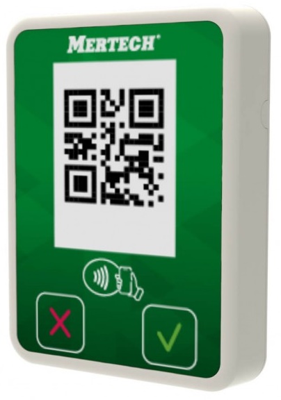 Терминал оплаты Mertech 2135 СБП Mini с NFC белый/зеленый