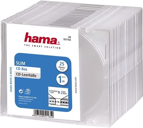 Коробка для CD/DVD HAMA 1CD/DVD H-51165